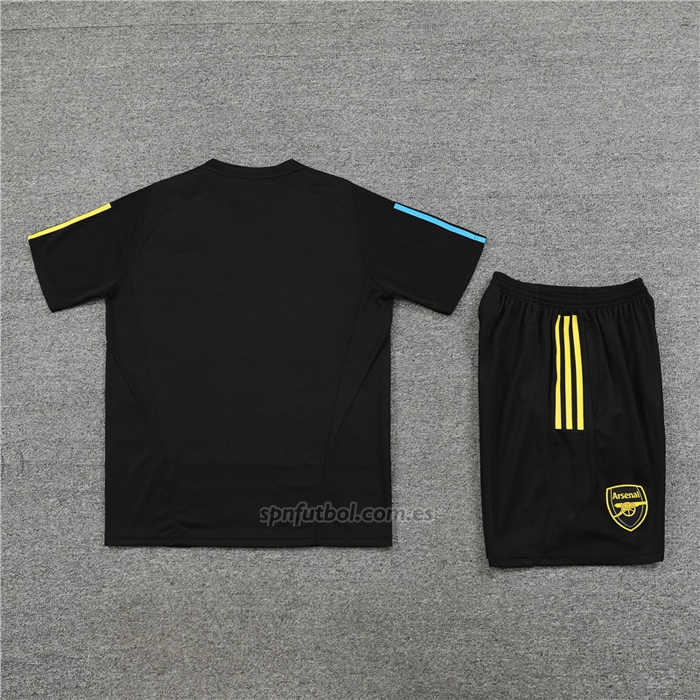 Chandal del Arsenal Manga Corta 2023-2024 Negro - Pantalon Corto